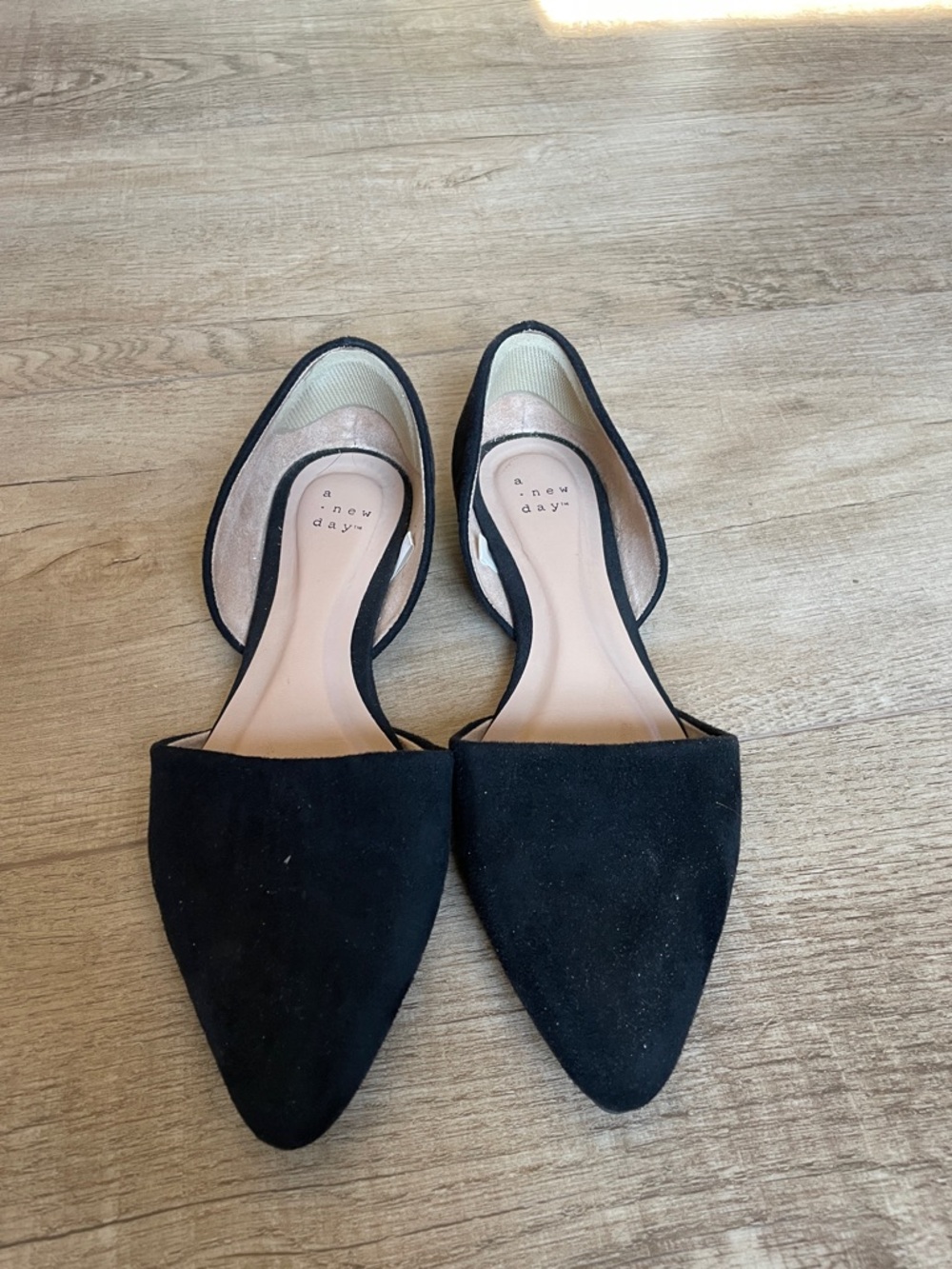 a new day Black Pointed Toe Flats